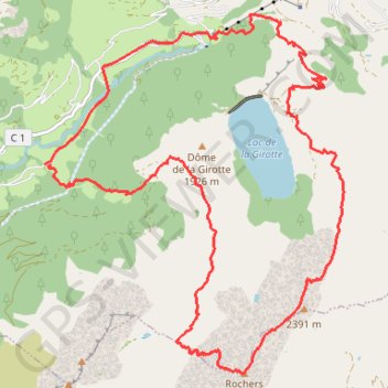 Itinéraire Rochers des Enclaves, par le col du Sallestet, distance, dénivelé, altitude, carte, profil, trace GPS