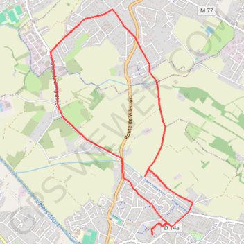 Itinéraire Castelginest, distance, dénivelé, altitude, carte, profil, trace GPS