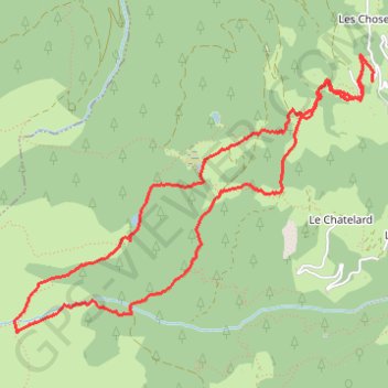 Itinéraire Du Plan du Chuet vers la Légette du Mirantin, distance, dénivelé, altitude, carte, profil, trace GPS