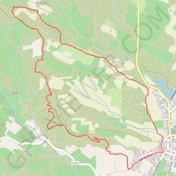 Itinéraire Laure-Minervois, distance, dénivelé, altitude, carte, profil, trace GPS