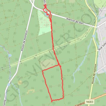 Itinéraire Bois seraing, distance, dénivelé, altitude, carte, profil, trace GPS