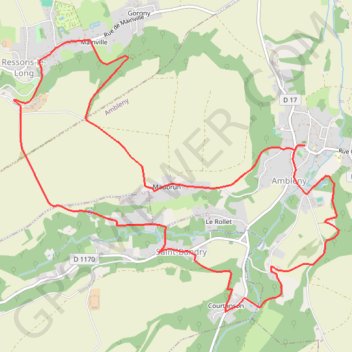 Itinéraire Les pas Saint-Martin, distance, dénivelé, altitude, carte, profil, trace GPS