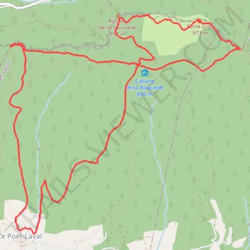 Itinéraire Furet, distance, dénivelé, altitude, carte, profil, trace GPS