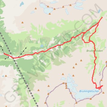 Itinéraire Bristen (Suisse), distance, dénivelé, altitude, carte, profil, trace GPS