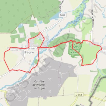 Itinéraire Sentiers de la pierre bleue, distance, dénivelé, altitude, carte, profil, trace GPS
