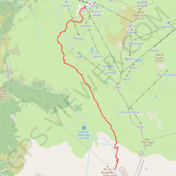 Itinéraire Pic de Hourgade, distance, dénivelé, altitude, carte, profil, trace GPS