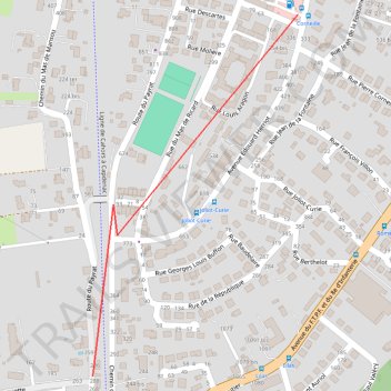 Itinéraire INTERMARCHE, distance, dénivelé, altitude, carte, profil, trace GPS