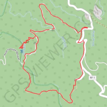 Itinéraire Réunion-Cascade Maniquet, distance, dénivelé, altitude, carte, profil, trace GPS