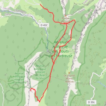 Itinéraire La pierre gravée des Lances de Malissard, distance, dénivelé, altitude, carte, profil, trace GPS