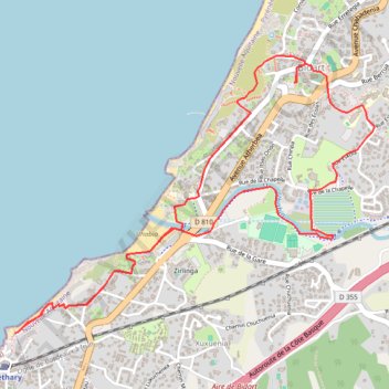 Itinéraire La balade du patrimoine bidart V2, distance, dénivelé, altitude, carte, profil, trace GPS