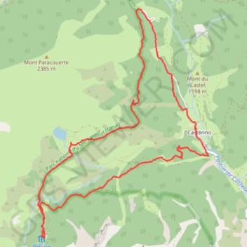 Itinéraire Ciaspolada à Castérino, distance, dénivelé, altitude, carte, profil, trace GPS