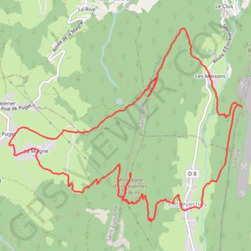 Itinéraire Bauges - Montagne Entrevernes - Grand tour, distance, dénivelé, altitude, carte, profil, trace GPS