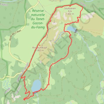 Itinéraire Tour des Lacs - La Bresse, distance, dénivelé, altitude, carte, profil, trace GPS