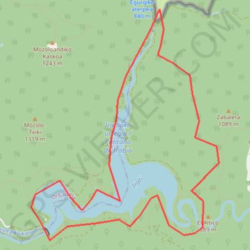 Itinéraire Le tour du lac d'Irabia (Iraty), distance, dénivelé, altitude, carte, profil, trace GPS