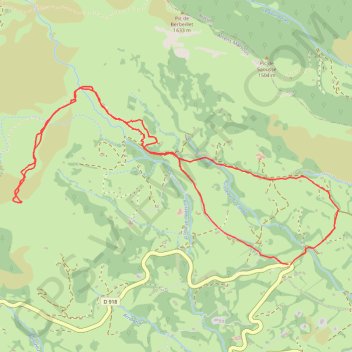 Itinéraire Le Turon d'Ompré, distance, dénivelé, altitude, carte, profil, trace GPS