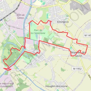Itinéraire Noyelles les seclin, distance, dénivelé, altitude, carte, profil, trace GPS