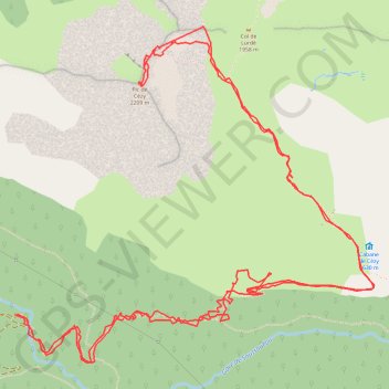 Itinéraire Pic de Cezy, distance, dénivelé, altitude, carte, profil, trace GPS