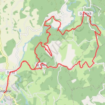 Itinéraire Chamberet, Combe d'Enval, distance, dénivelé, altitude, carte, profil, trace GPS
