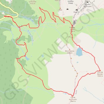 Itinéraire Etang de Bassies, distance, dénivelé, altitude, carte, profil, trace GPS