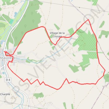 Itinéraire Chemin des vignes - Châteauvieux, distance, dénivelé, altitude, carte, profil, trace GPS