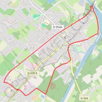 Itinéraire Circuit du Cavalier - Somain Péruwelz - Fresnes-sur-Escaut, distance, dénivelé, altitude, carte, profil, trace GPS