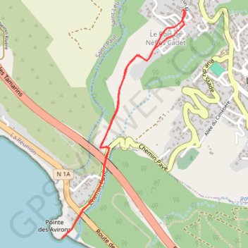 Itinéraire Les Avirons - Chemin de pêcheur, distance, dénivelé, altitude, carte, profil, trace GPS