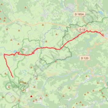 Itinéraire Saint-Front - Saint-Agrève (Chemin de Saint-Régis), distance, dénivelé, altitude, carte, profil, trace GPS