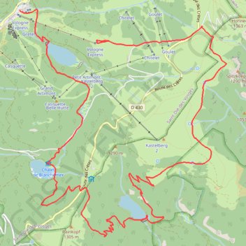 Itinéraire Blanchemer, distance, dénivelé, altitude, carte, profil, trace GPS