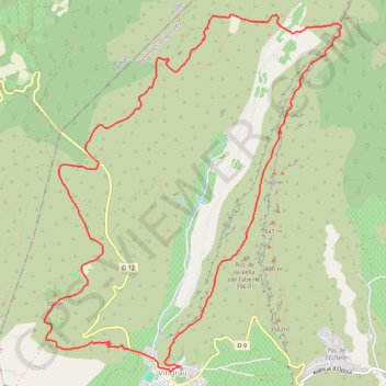 Itinéraire 2015-01-01-01, distance, dénivelé, altitude, carte, profil, trace GPS