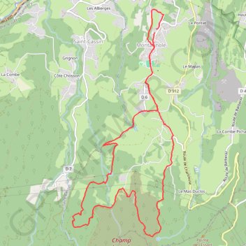 Itinéraire Trail de Montagnole, distance, dénivelé, altitude, carte, profil, trace GPS