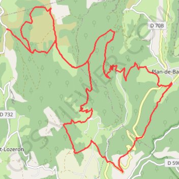 Itinéraire Col Jérome Cavalli via Plan de Baix - Combovin, distance, dénivelé, altitude, carte, profil, trace GPS