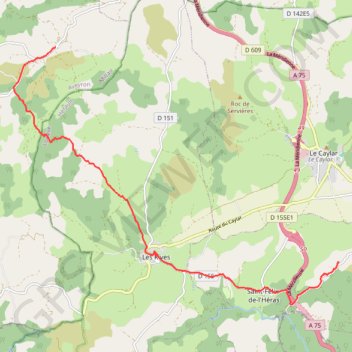 Itinéraire Canals to Mas Audran, distance, dénivelé, altitude, carte, profil, trace GPS