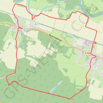 Itinéraire Nevy les dole, distance, dénivelé, altitude, carte, profil, trace GPS