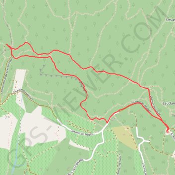 Itinéraire Camp de César Laudun, distance, dénivelé, altitude, carte, profil, trace GPS
