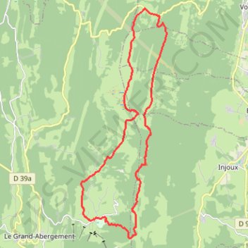 Itinéraire LES PLANS N16, distance, dénivelé, altitude, carte, profil, trace GPS