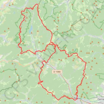 Itinéraire Tour_Vallée_de_la_Thur_2022, distance, dénivelé, altitude, carte, profil, trace GPS
