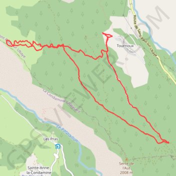 Itinéraire Croix tournoux, distance, dénivelé, altitude, carte, profil, trace GPS