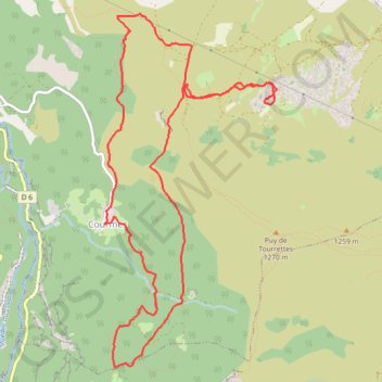 Itinéraire Courmes, plateau de Saint-Barnabé, village nègre, distance, dénivelé, altitude, carte, profil, trace GPS