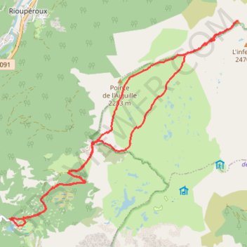 Itinéraire Le Grand Galbert, distance, dénivelé, altitude, carte, profil, trace GPS