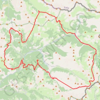Itinéraire Tour du Queyras, distance, dénivelé, altitude, carte, profil, trace GPS