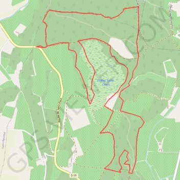 Itinéraire Etang de Saint LOUIS, distance, dénivelé, altitude, carte, profil, trace GPS