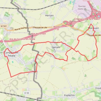 Itinéraire De la voie romaine au Paris-Roubaix - Camphin-en-Pévèle, distance, dénivelé, altitude, carte, profil, trace GPS