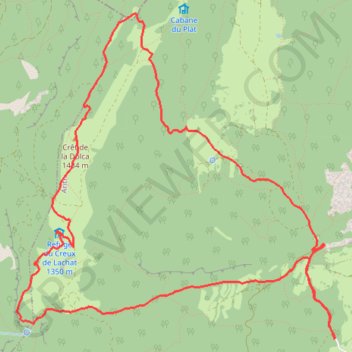 Itinéraire Refuge du Creux de Lachat, distance, dénivelé, altitude, carte, profil, trace GPS