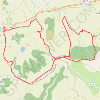 Itinéraire Saint-Daunès, distance, dénivelé, altitude, carte, profil, trace GPS