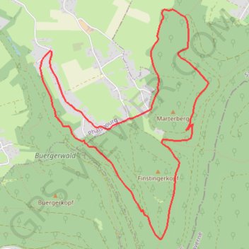 Itinéraire CIRCUIT DES LAVOIRS, distance, dénivelé, altitude, carte, profil, trace GPS