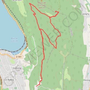 Itinéraire Nouvelle Croix de Meyrieu, distance, dénivelé, altitude, carte, profil, trace GPS