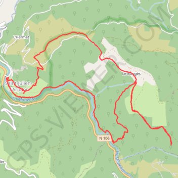 Itinéraire Sentier des Moulins de Bougès, distance, dénivelé, altitude, carte, profil, trace GPS