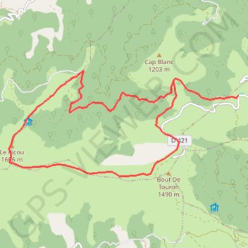 Itinéraire Le Picou du Prat d'Albis, distance, dénivelé, altitude, carte, profil, trace GPS