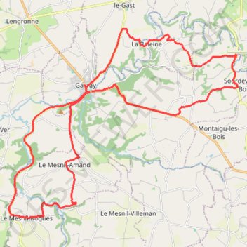 Itinéraire TM2023 Circuit Départ de Gavray-15748610, distance, dénivelé, altitude, carte, profil, trace GPS