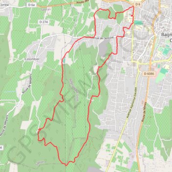 Itinéraire Les virades de l'espoir à Bagnols sur Cèze, distance, dénivelé, altitude, carte, profil, trace GPS
